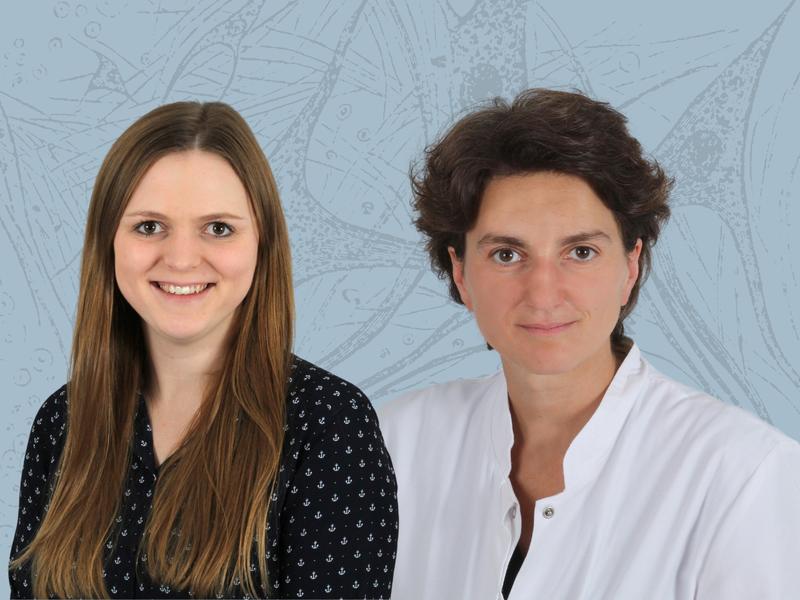 Dr. Julia Grüner (links) und Prof. Dr. Nurcan Üçeyler haben für ihre Forschung aus Hautzellen von Patientinnen und Patienten mit Morbus Fabry Stammzellen hergestellt und diese in sensible Nervenzellen umgewandelt. 
