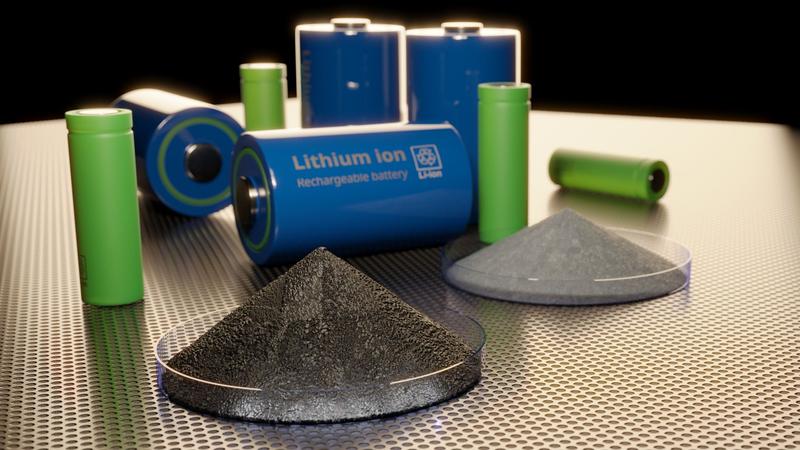 Lithium-Ionen-Batterien enthalten wichtige Rohstoffe wie Lithium, Kupfer, Nickel, Kobalt, Aluminium und Graphit. Da Graphit 15 - 25 Prozent des Batteriegesamtgewichts ausmacht, ist seine Rückgewinnung enorm wichtig.