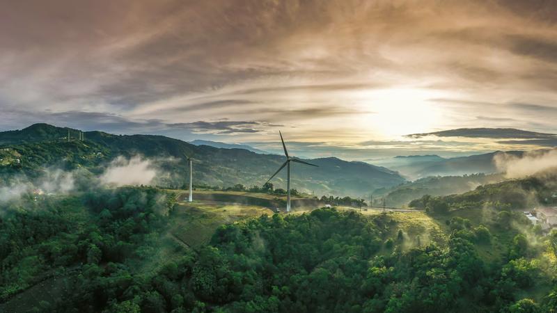 Wind turbines in Costa Rica