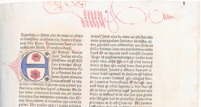 Lehrte 1497 in Greifswald: Petrus Ravennas' Repeticio C inter alia de immunitate ecclesiae (1499)