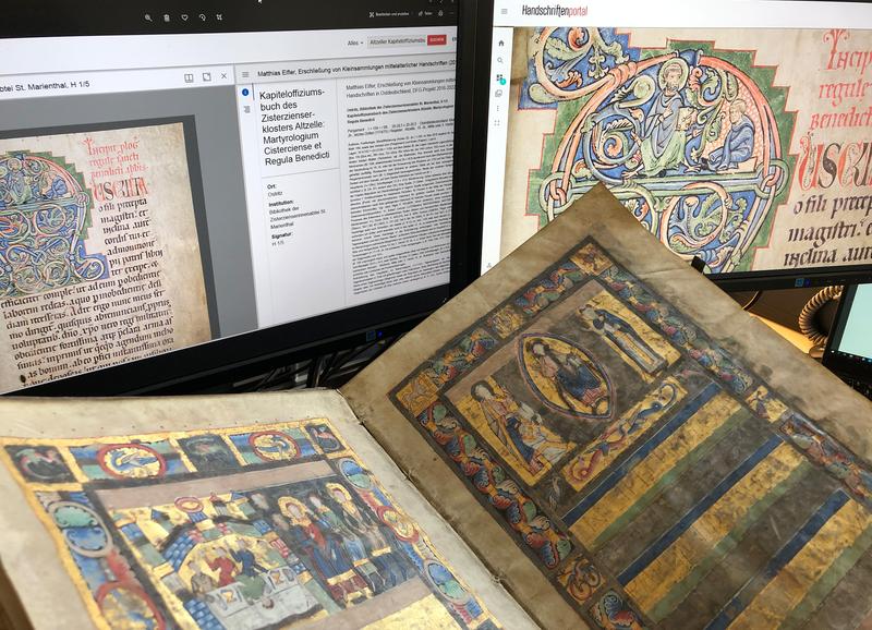Die mittelalterlichen Handschriften der Bibliotheken finden sich jetzt analog und auch digital. 