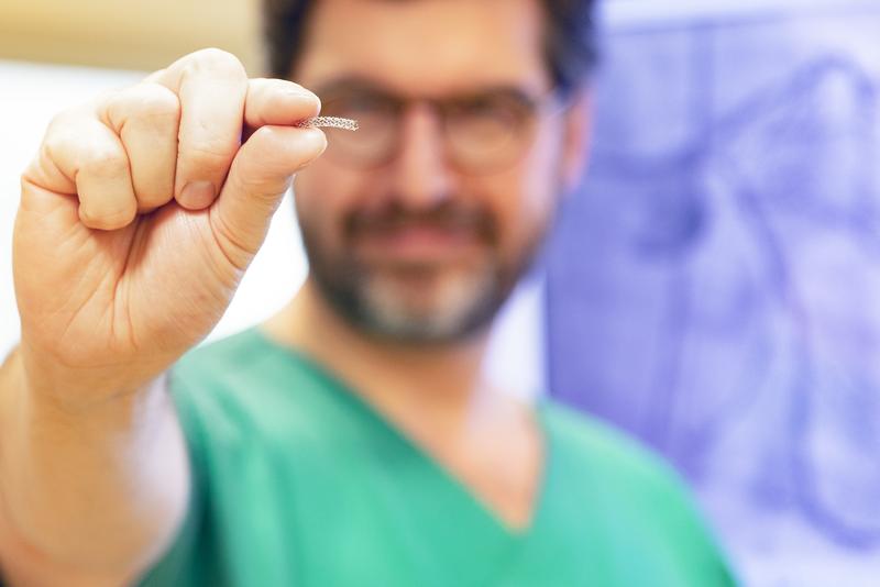 Filigranes Geflecht: der neue resorbierbare Stent.