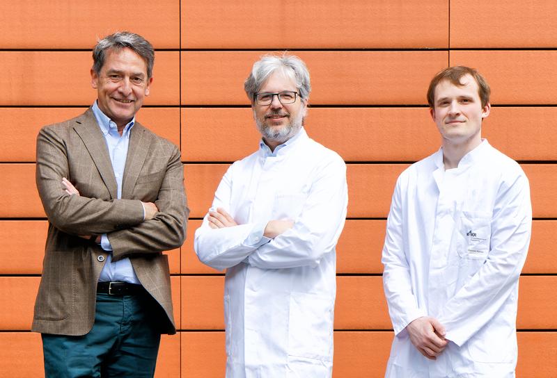 Prof. Edinger, Prof. Gattinoni, Dr. Harrer (von links)