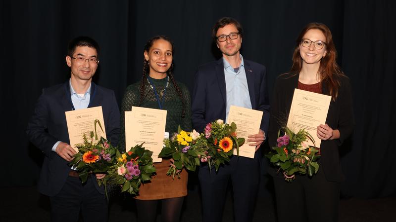 Die Preisträgerinnen von DPG-Nachwuchsförderung und DPG-Wisssenschaftspreis 2024