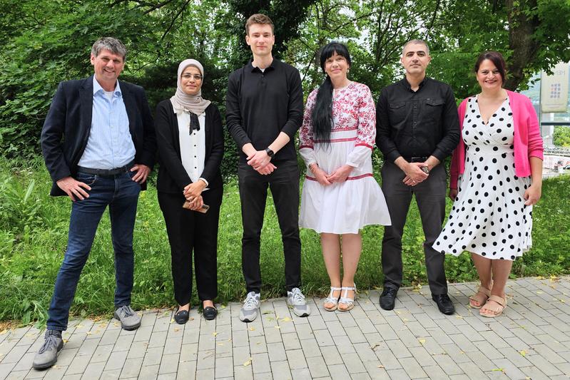 Vertreterinnen und Vertreter der EAH Jena und der GJU beim Treffen in Jena am 21. Mai 2024