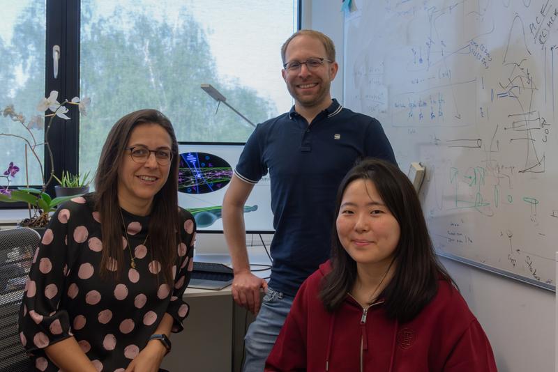 MPL Research group leaders Hanieh Fattahi and Daniel Wehner with doctoral student Soyeon Jun.