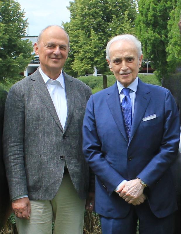 Prof. Kolb mit Weltstar und Stifter José Carreras