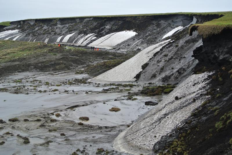 Die erodierenden Klippen von Herschel Island