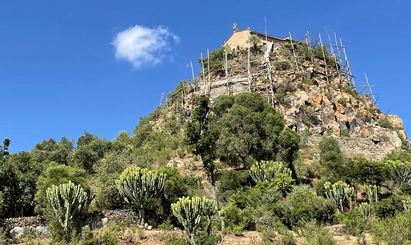  Kirche des Abba Pentelewon (Tigray/Äthiopien). 