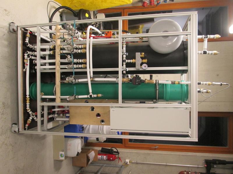 Das Thermomanagement-Modul in der Aufbauphase.