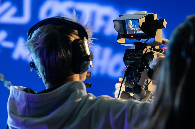 Filmaufnahmen im Studio am Ostfalia-Campus Salzgitter