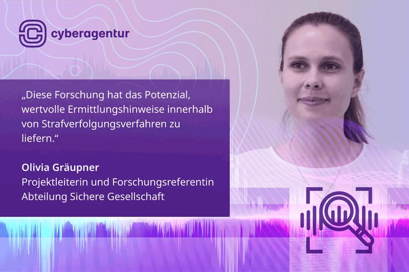 Olivia Gräupner, Projektleiterin und Forschungsreferentin in der Abteilung Sichere Gesellschaft bei der Cyberagentur zum Partnering Event der Cyberagentur am 24. Juni 2024.