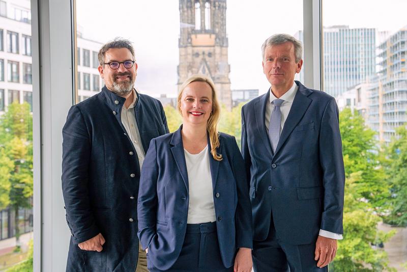 Präsidium der HSBA: Prof. Dr. Tim Goydke, Prof. Dr. Sarah Jastram, Prof. Dr. Max Johns