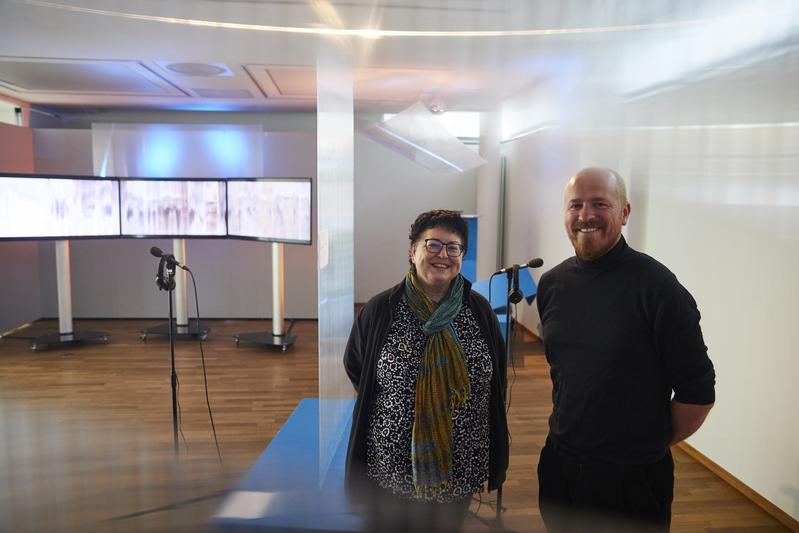 Professorin Sabine Breitsameter vom Mediencampus der Hochschule Darmstadt in Dieburg leitet gemeinsam mit Dozent Klaus Schüller das Ausstellungsprogramm.