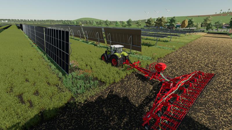 Screenshot aus dem „digi.farming.lab“, welches auf dem Computerspiel „Landwirtschaftssimulator 22“ des Herstellers Giant Software basiert. Quelle