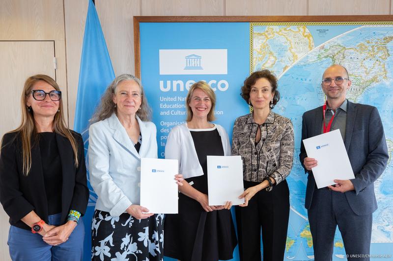 Signing ceremony of a tripartite Agreement designating the Biosphere Reserves Institute (BRI) at Eberswalde University for Sustainable Development in Germany, as a Category 2 Institute under the auspices of UNESCO