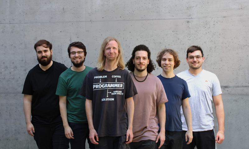 The team from the Institute of Applied Information Processing and Communications at TU Graz that discovered and analysed the security vulnerability (from left): Fabian Rauscher, Jonas Juffinger, Stefan Gast, Simone Franza, Daniel Gruss, Roland Czerny.