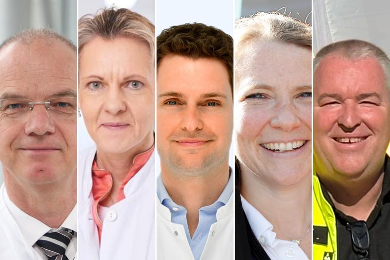 (v.l.) Prof. Felix Walcher, Prof. Sabine Blaschke, Dr. Torben Brod, Dr. Janina Bathe, Bernhard Gliwitzky