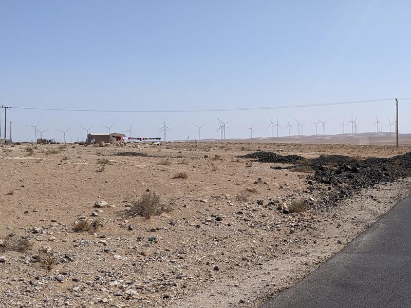 Wind turbines in Tafilah: Jordan has outstanding potential for renewable energy generation.