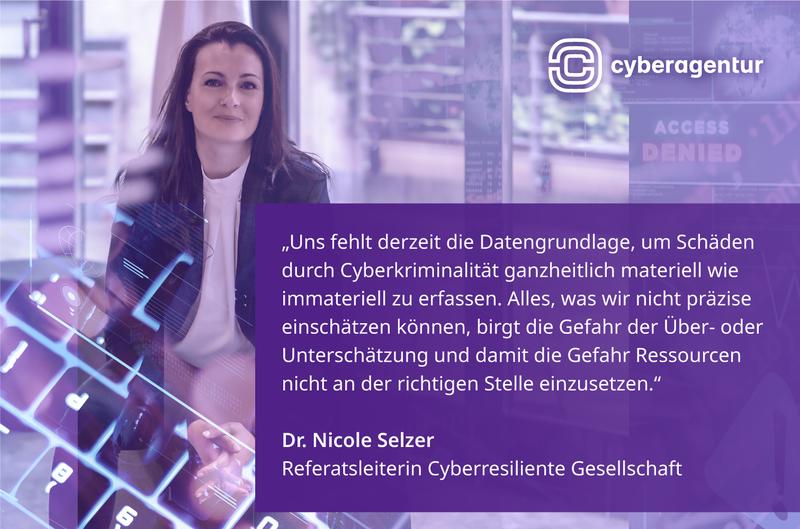 Dr. Nicole Selzer, Leiterin des Referats Cyberresiliente Gesellschaft in der Abteilung Sichere Gesellschaft der Cyberagentur.