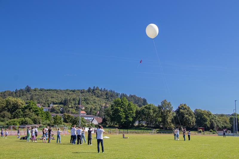 Aufstieg des Wetterballons