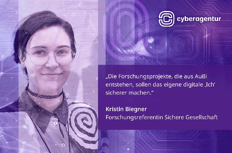 Kristin Biegner, research officer in the Cyberagentur's Secure Society department.