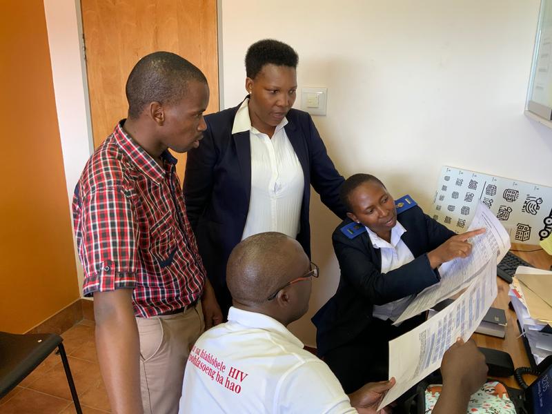 Members of the "GIVE MOVE" clinical trial team in Lesotho. 