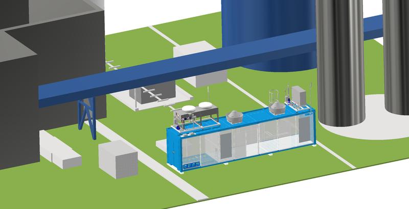 Von der Skizze in die Realität wollen das Team von Fraunhofer IEG ihre neuartige Elektrolyseanlage »LA-SeVe« bringen. 