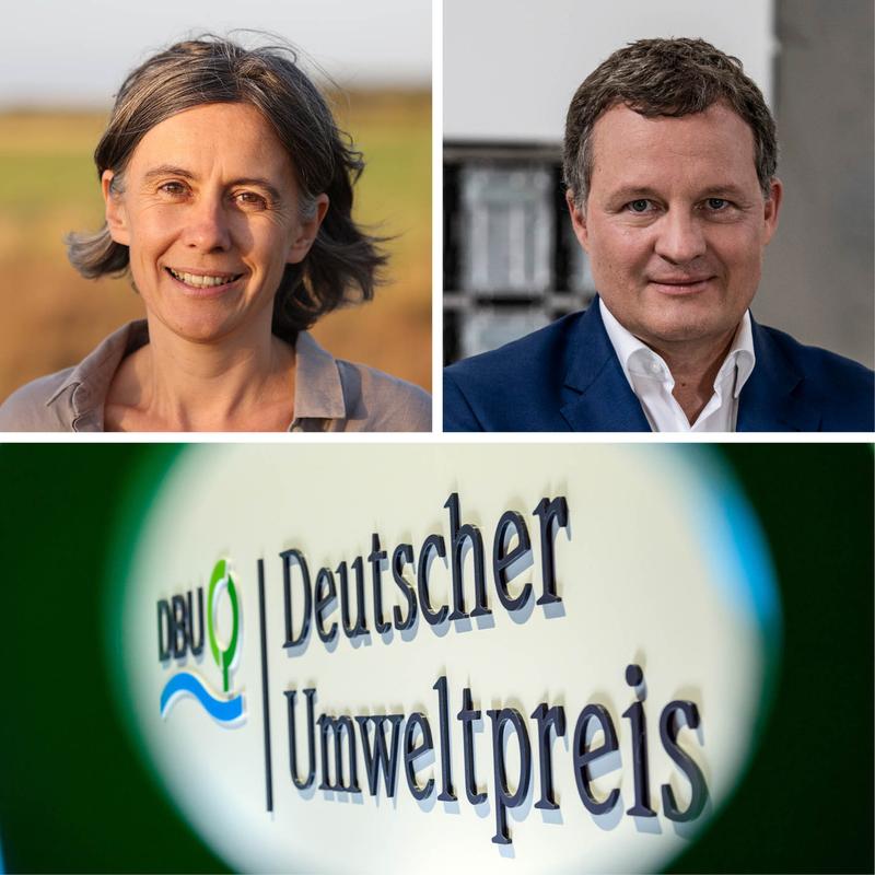 Practical pioneers: Moor researcher Dr. Franziska Tanneberger and graduate engineer Thomas Speidel receive this year’s German Environmental Award from the German Federal Environmental Foundation (DBU), which is endowed with a total of 500,000 euros.