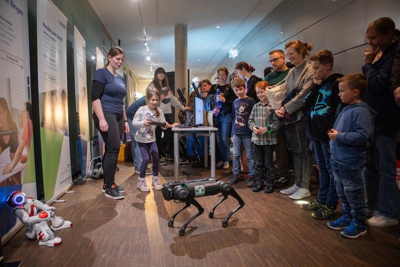 Der Roboterhund in Aktion