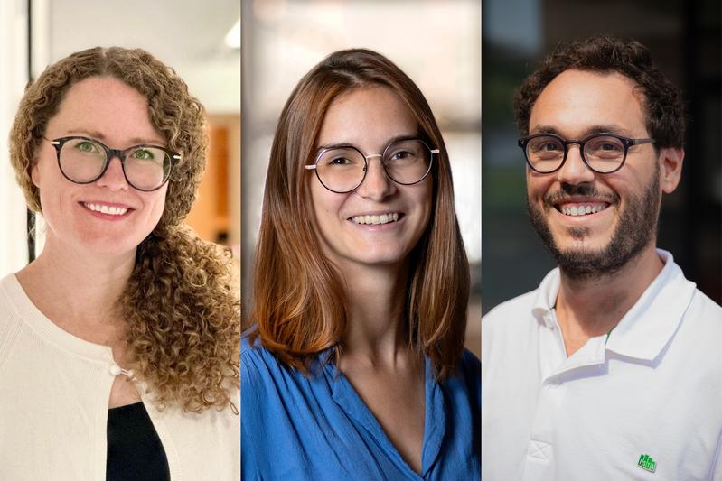 ERC Starting Grants für Alicia Michael, Lisa Bugnet und Marco Mondelli. Alle drei leiten eine Forschungsgruppe am ISTA.