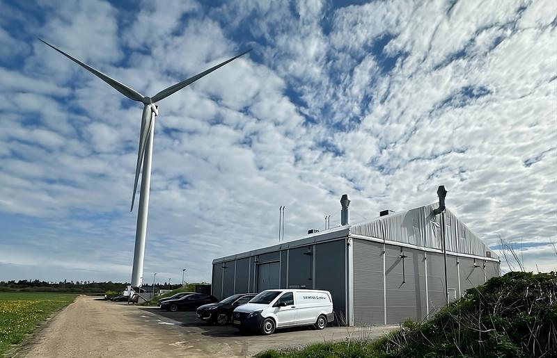 OffgridWind-Testaufbau im dänischen Floe.