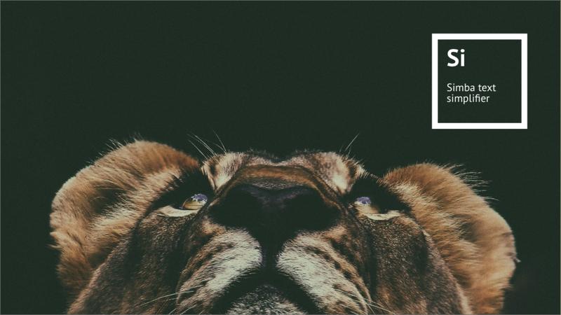 Simba: AI-supported text simplification