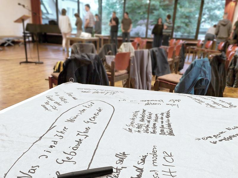 In insgesamt sechs Workshop-Runden diskutieren und planen die Beteiligten, wie die EKIR bis 2035 klimaneutral werden kann. 