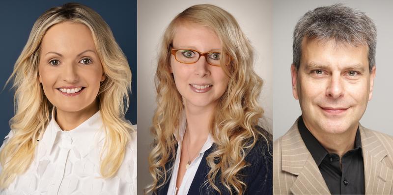 Zur Jahrestagung der Kommission „Grundschulforschung und Pädagogik der Primarstufe“ der Deutschen Gesellschaft für Erziehungswissenschaft (DgfE) laden Professorin Julia Knopf (l.), Professorin Melanie Platz (Mitte) und Professor Markus Peschel (r.) ein.