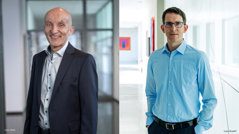 Peter Kürz (links) und Michael Kösters (rechts), Preisträger des 42. Werner-von-Siemens-Rings