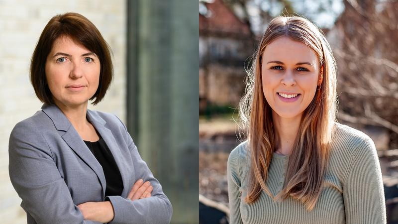 Prof. Dr. Olga Ramich (l.) und Beeke Peters