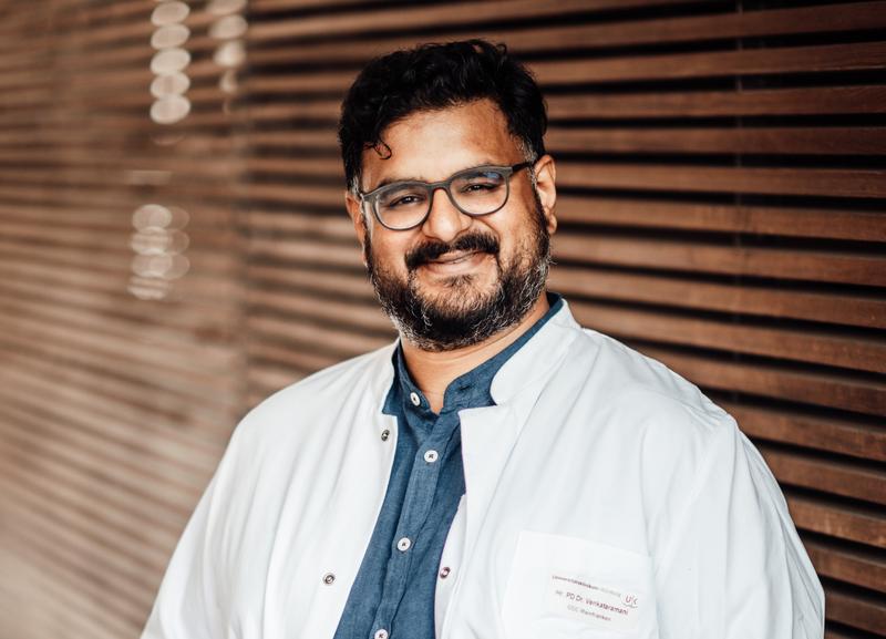 Privatdozent Dr. Vivek Venkataramani ist Arzt für das Molekulare Tumorboard im Zentrum für Personalisierte Medizin des Uniklinikums Würzburg. 