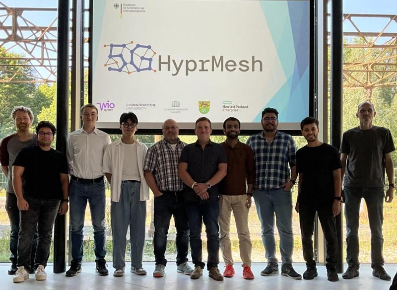 The HyprMesh Team at the official kickoff in Annaberg-Buchholz, Germany. (Source: HyprMesh).