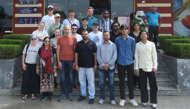 Bauingenieur-Studierende der FH Erfurt zu Besuch an der Partneruniversität Jamia Millia Islamia in New Delhi.