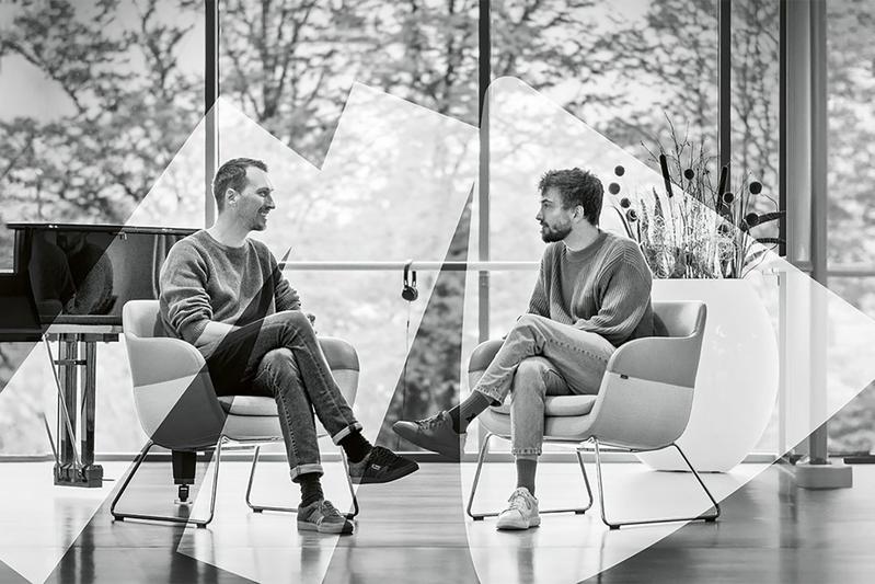 Alexander Lassner und Emanuel Wiese vom Lehrstuhl für Psychiatrie und Psychotherapie 