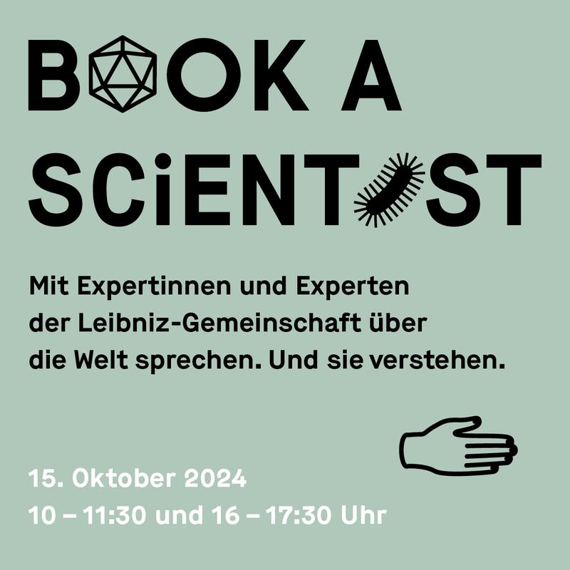 "Book a Scientist" am 15.10.2024