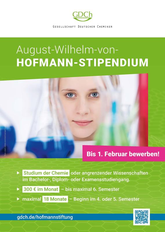 Ausschreibung August-Wilhelm-von-Hofmann-Stipendien 2025