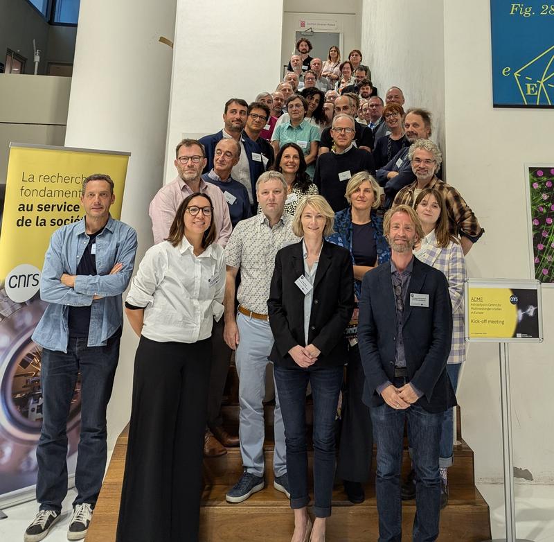 Participants at the kick-off meeting for the Astrophysics Centre for Multimessenger studies in Europe (ACME) in September 2024 in Paris.