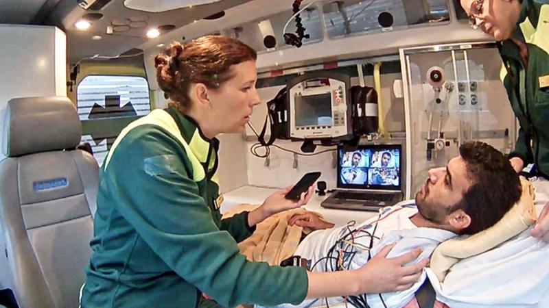  Using video streaming and consultation in the ambulance, stroke patients can quickly and remotely be assessed by a neurologist and driven directly to the hospital that can provide them with the best care.