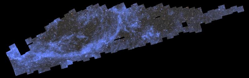 Dieses vom ESA-Weltraumteleskop Euclid erstellte Mosaik enthält 260 Beobachtungen, die zwischen dem 25. März und dem 8. April 2024 gesammelt wurden.
