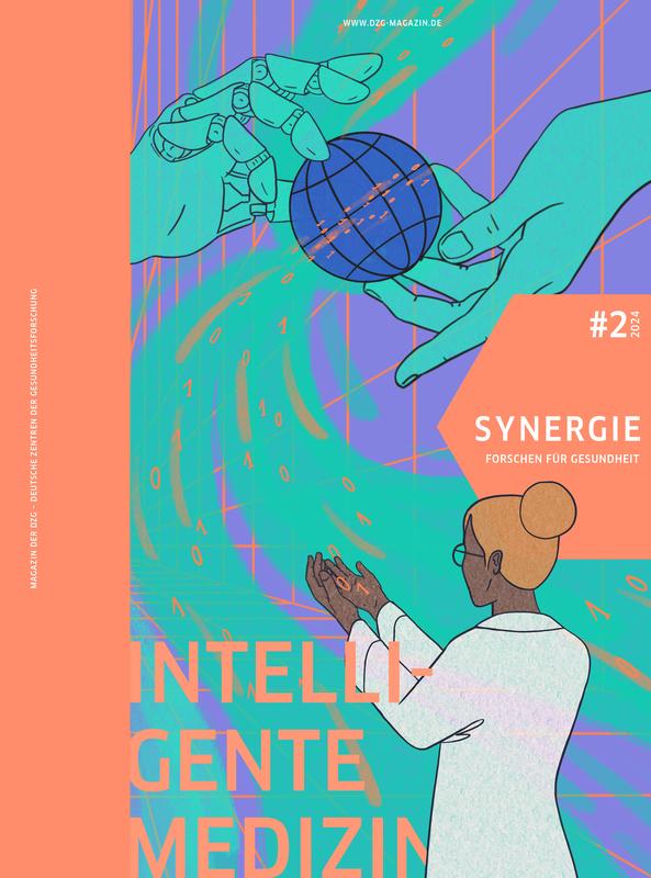 Titelblatt des SYNERGIE-Magazins zum Thema "Intelligente Medizin"