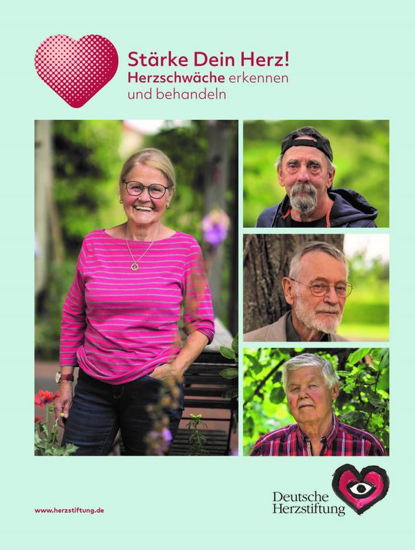 Titel der Herzwochen-Begleitbroschüre "Stärke Dein Herz!" der Deutschen Herzstiftung 