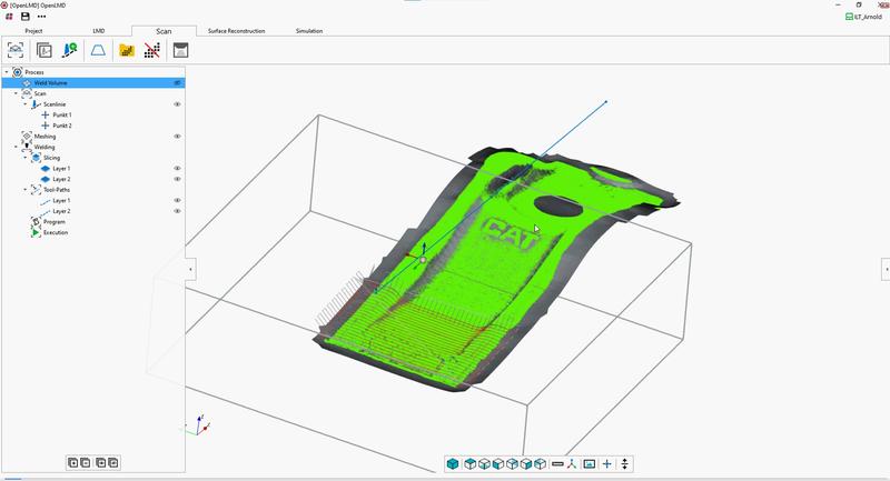 The AI-controlled LMD process simplifies the role of the operator when coating excavator teeth.