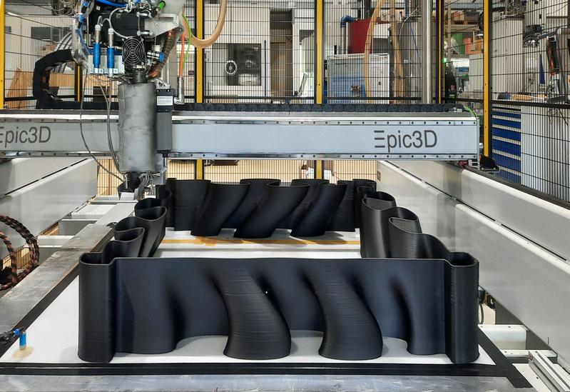 Der neue Portaldrucker Epic3D erlaubt die additive Herstellung besonders großer Bauteile